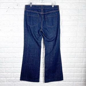 JCREW 12  Dark Wash Wide Leg High Rise Jeans